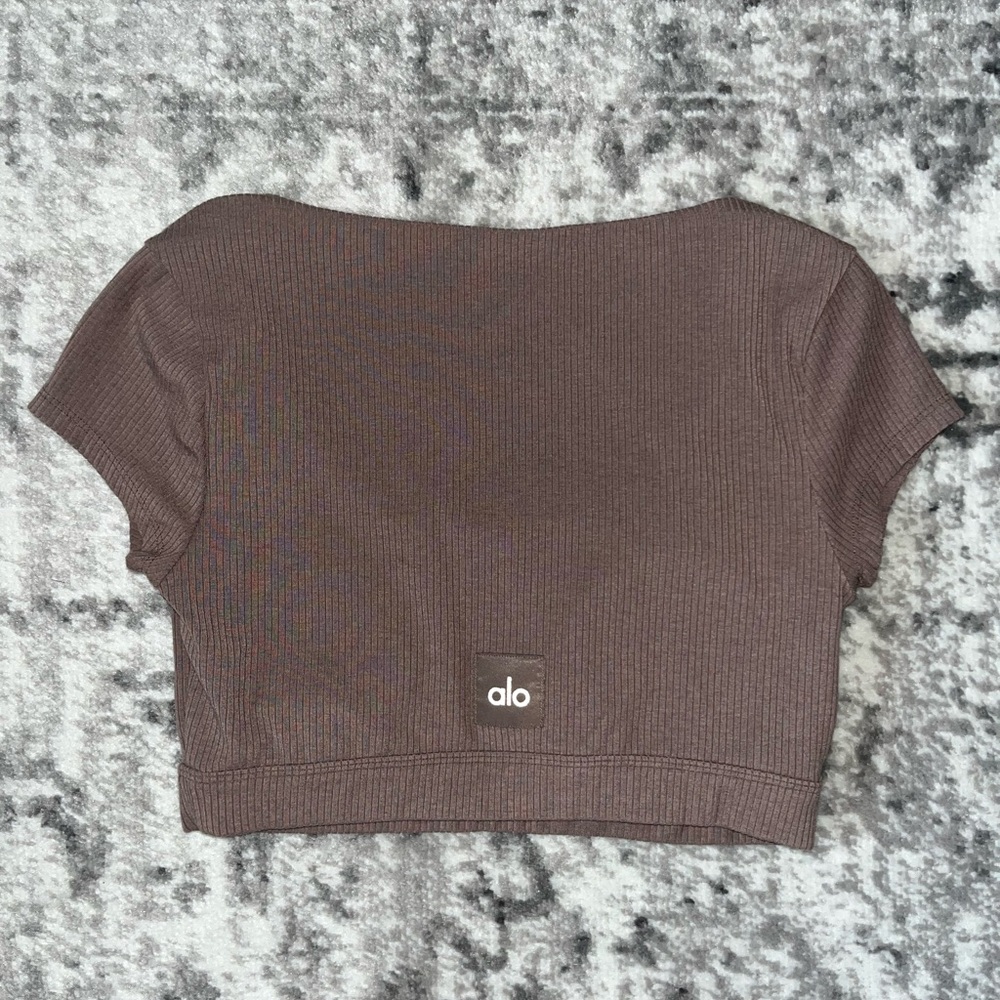 Alo Yoga Blissful Henley Bra Top